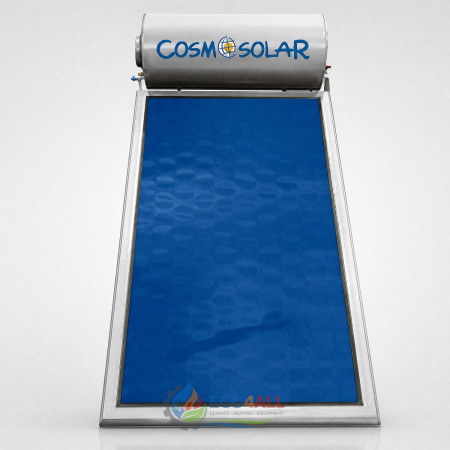 Ηλιακός Θερμοσίφωνας Inox Cosmosolar Σειράς CS 170 l με 1 Κάθετο Επιλεκτικό Συλλέκτη 2.52 τμ Επίστρωσης Τιτανίου Τριπλής Ενέργειας